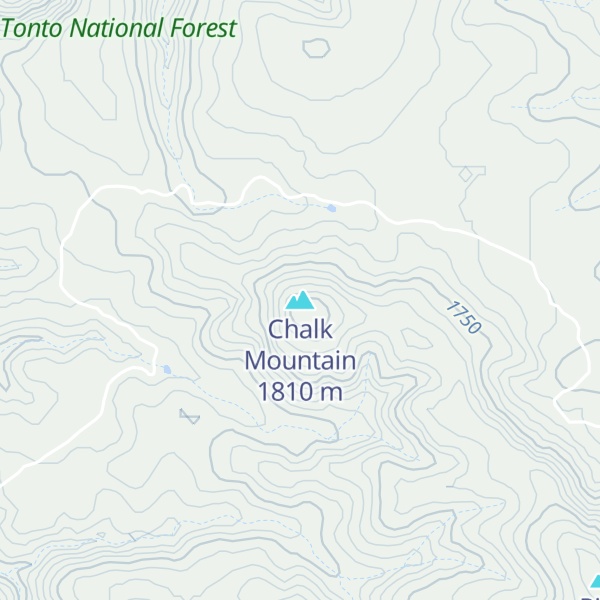 Map of Chalk Mountain