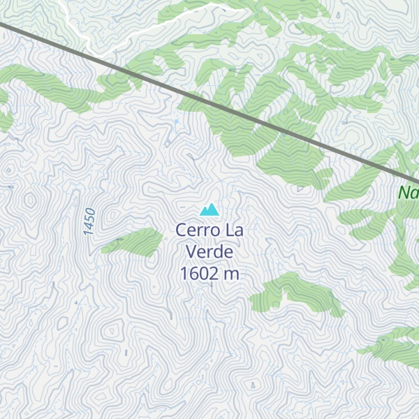 Map of Cerro La Verde