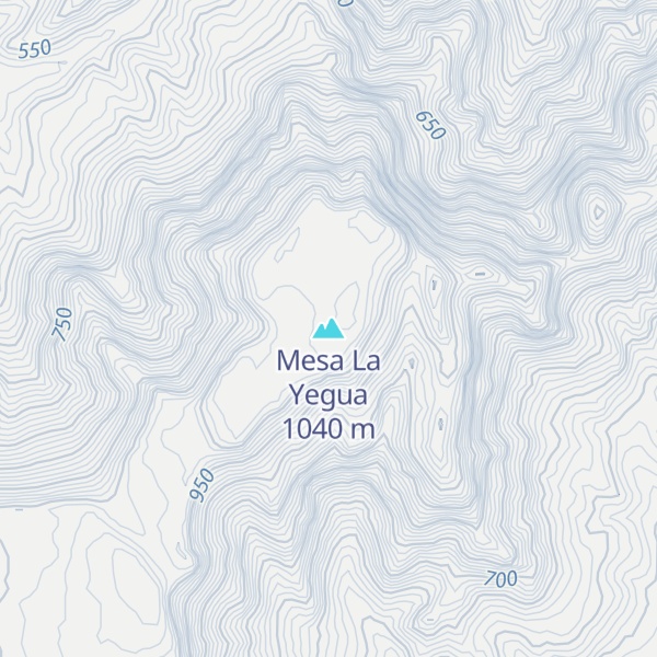 Map of Mesa La Yegua