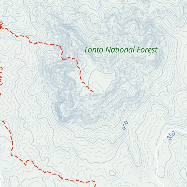 Map of Picketpost Mountain