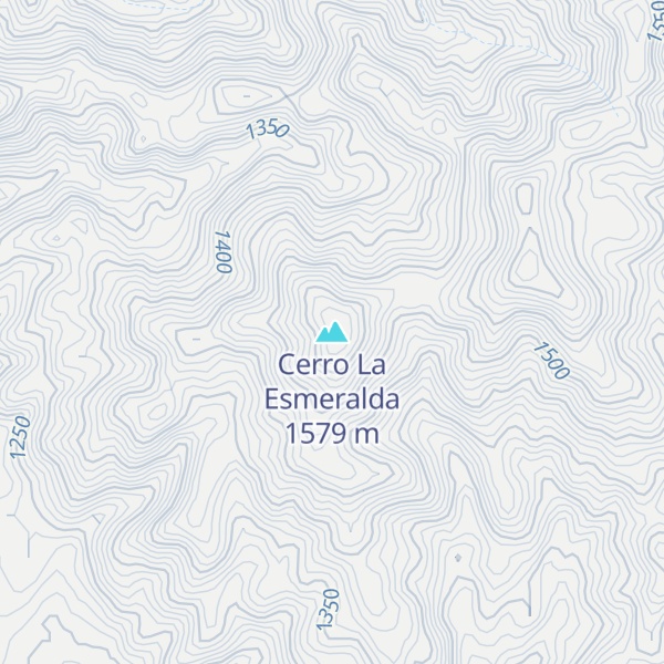 Map of Cerro La Esmeralda