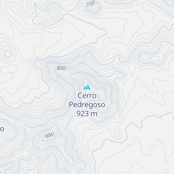 Map of Cerro Pedregoso