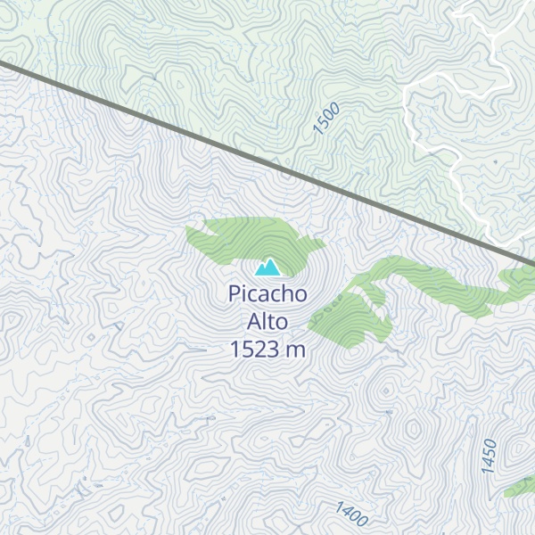 Map of Picacho Alto