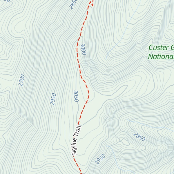 Map of Monument Mountain