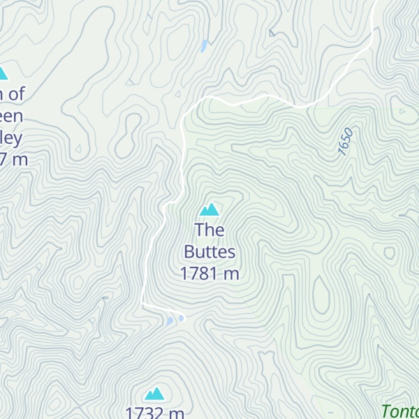 Map of The Buttes
