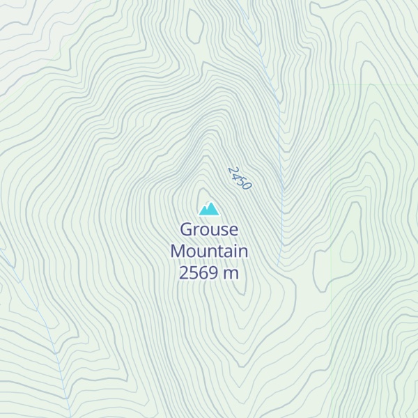 Map of Grouse Mountain