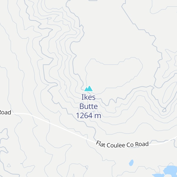 Map of Ikes Butte