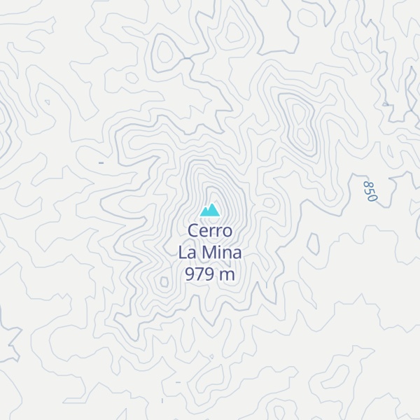 Map of Cerro La Mina