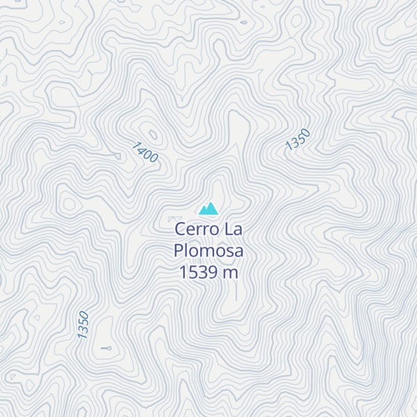 Map of Cerro La Plomosa