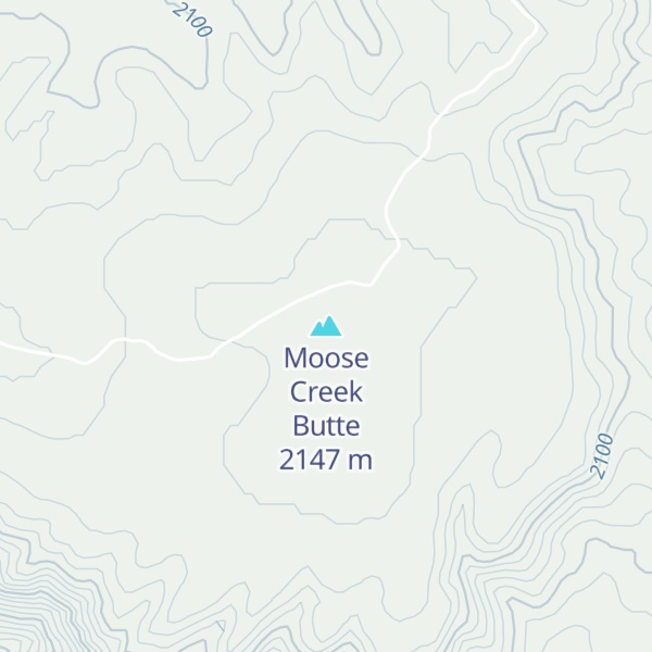 Map of Moose Creek Butte