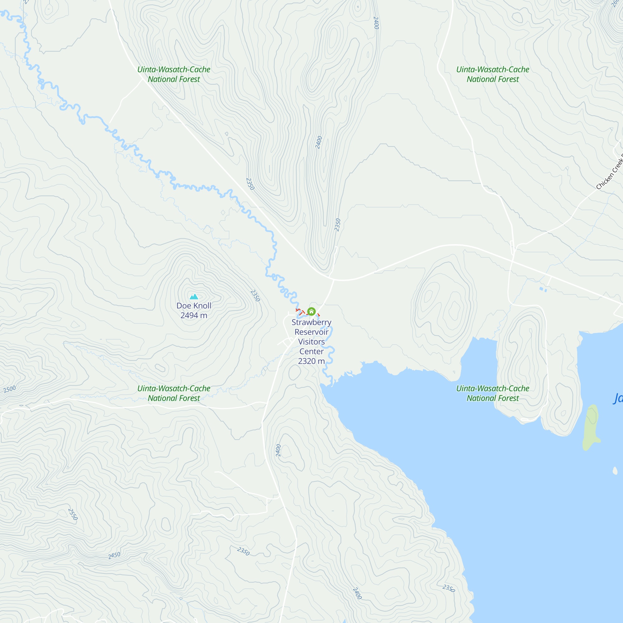 Strawberry Reservoir Visitors Center map