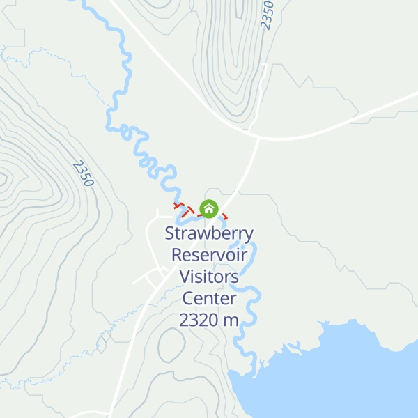 Map of Strawberry Reservoir Visitors Center