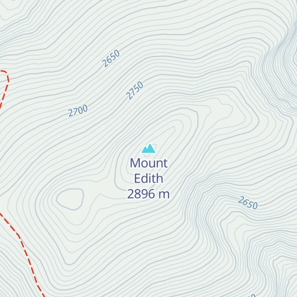 Map of Mount Edith