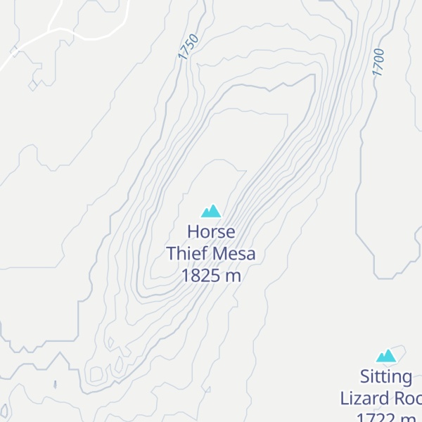 Map of Horse Thief Mesa