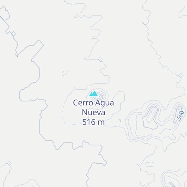 Map of Cerro Agua Nueva