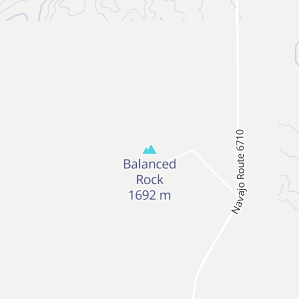 Map of Balanced Rock