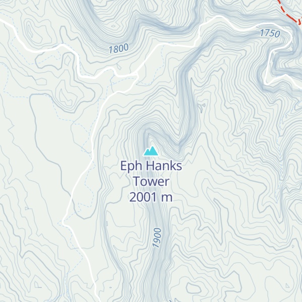 Map of Eph Hanks Tower