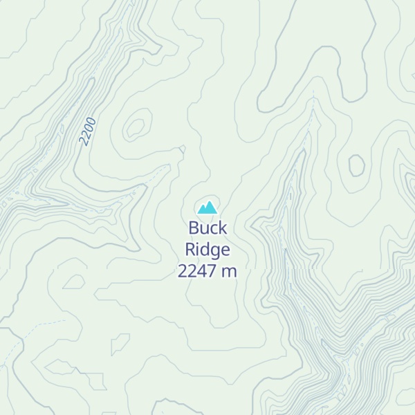 Map of Buck Ridge