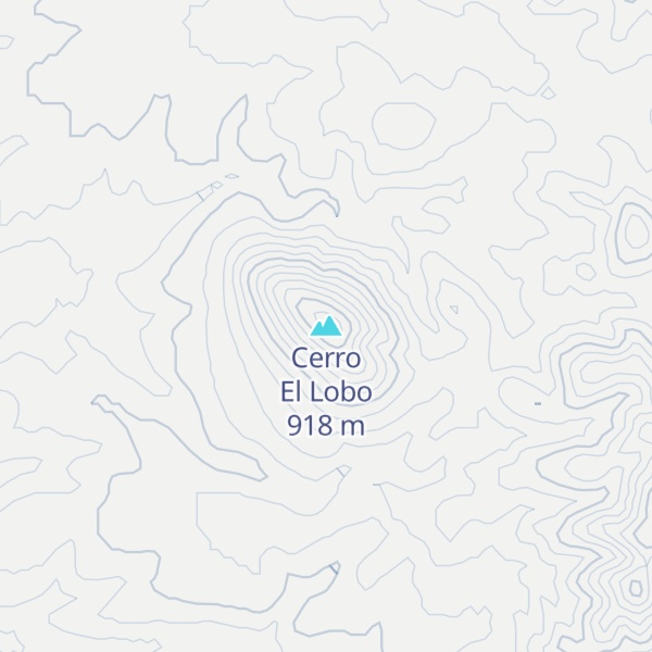 Map of Cerro El Lobo