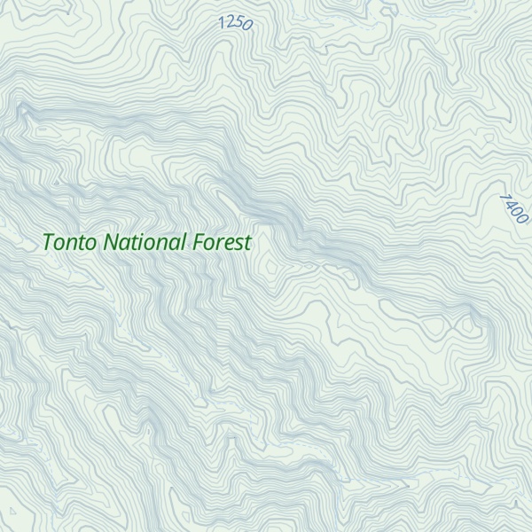 Map of Cimeron Mountain