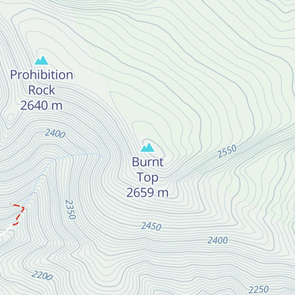 Map of Burnt Top