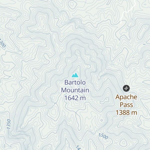 Map of Bartolo Mountain