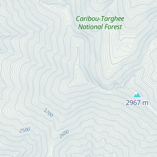 Map of Baldy Mountain