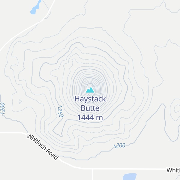 Map of Haystack Butte