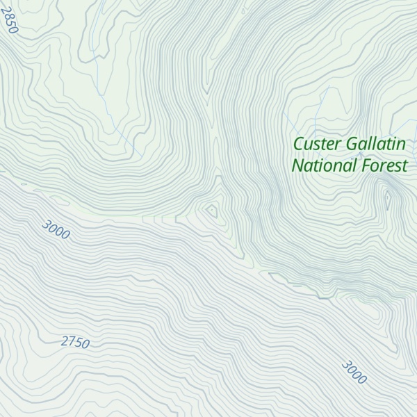 Map of Redstreak Peak