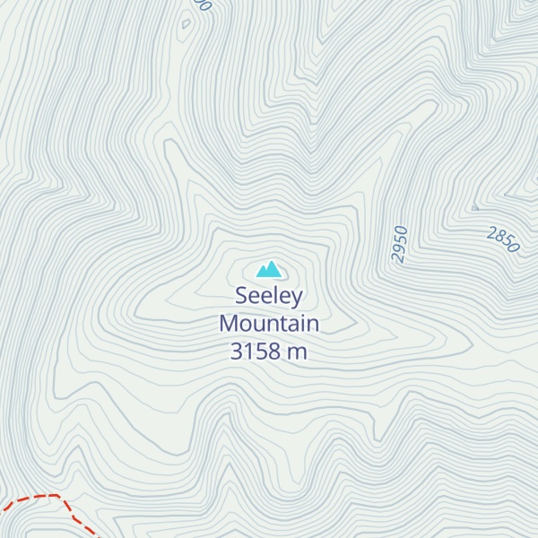 Map of Seeley Mountain