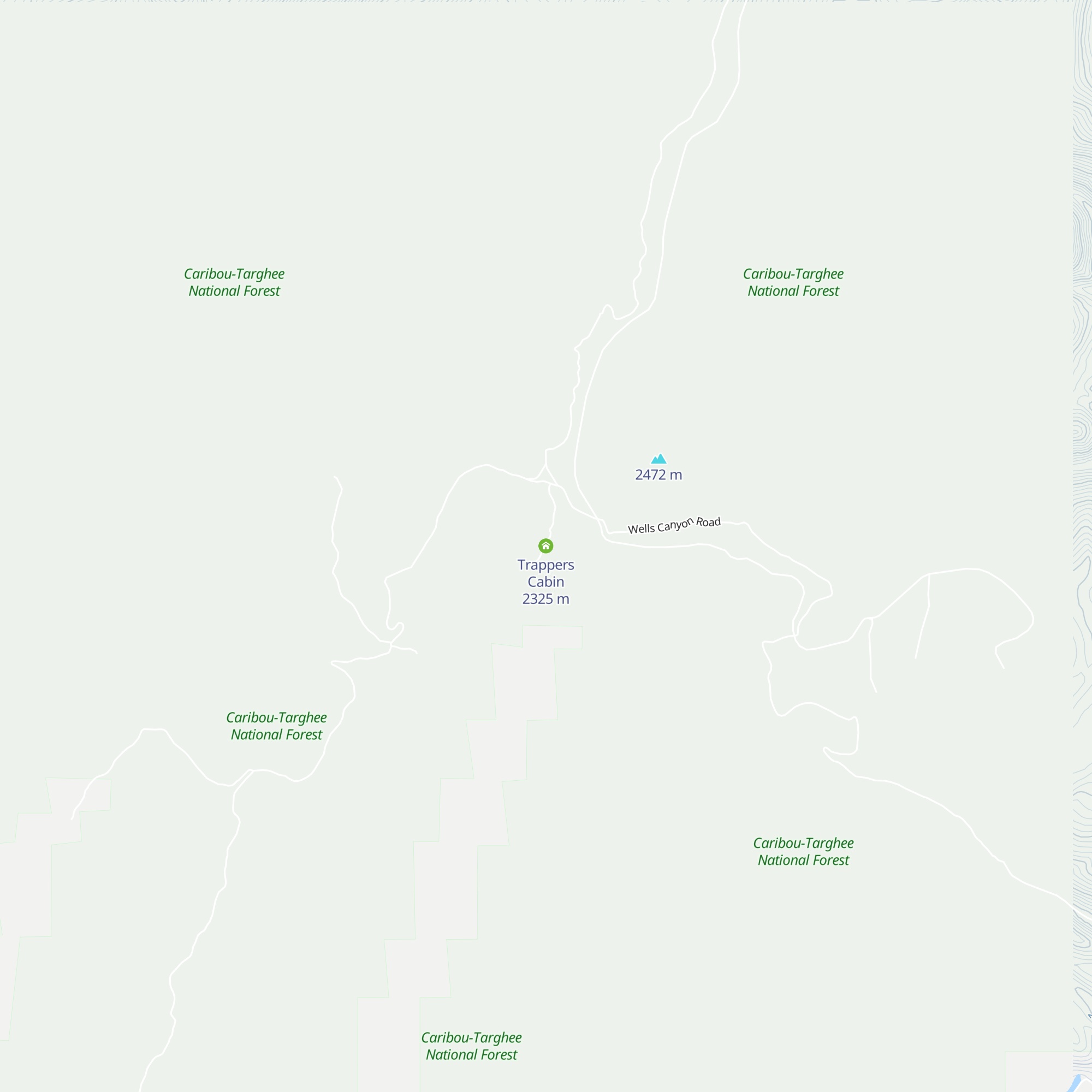 Trappers Cabin map