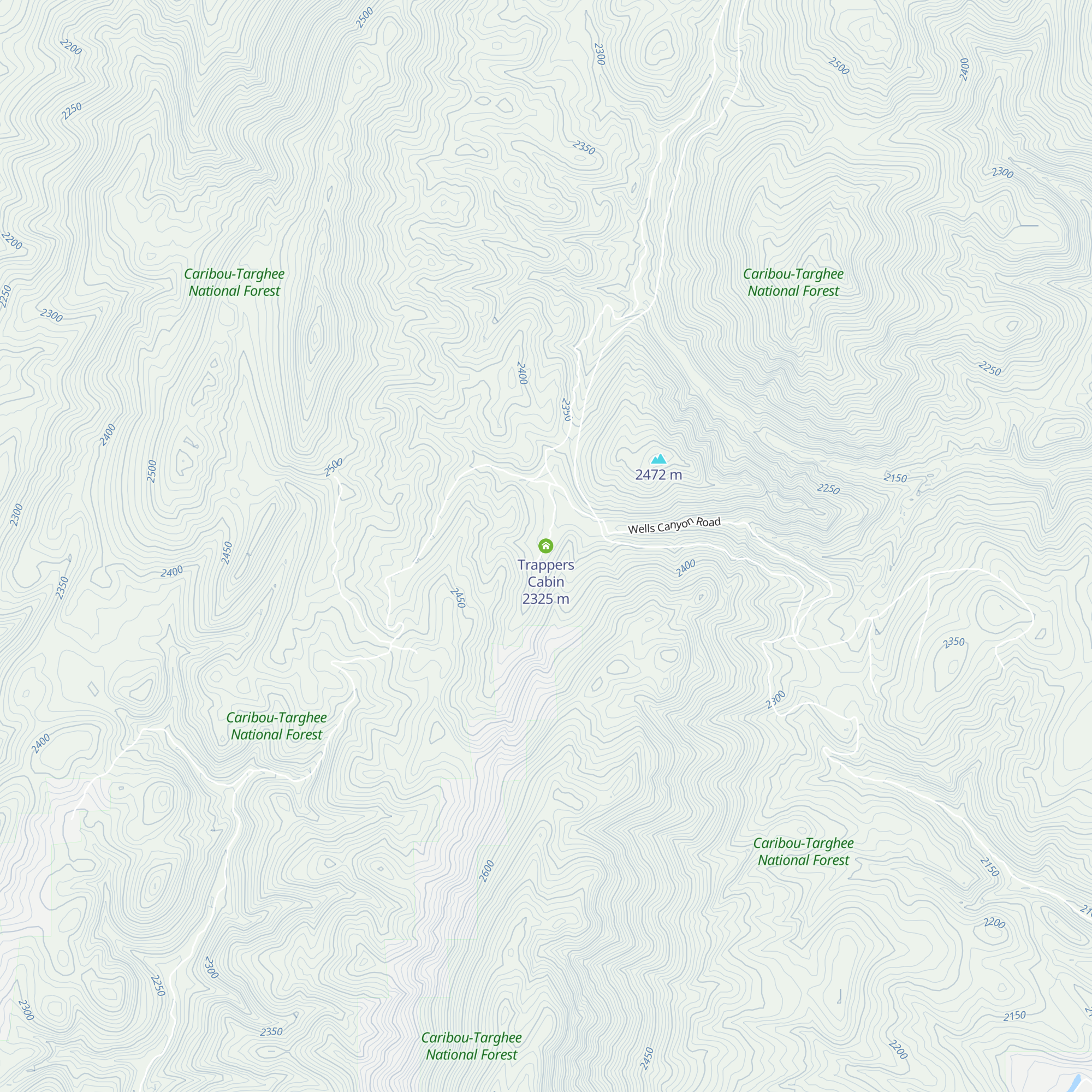 Trappers Cabin map