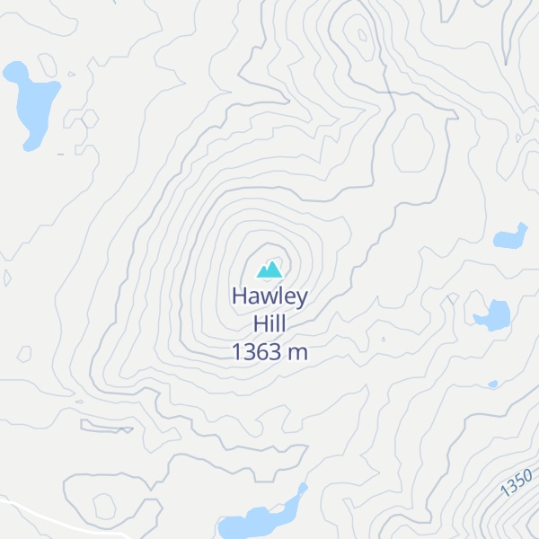 Map of Hawley Hill