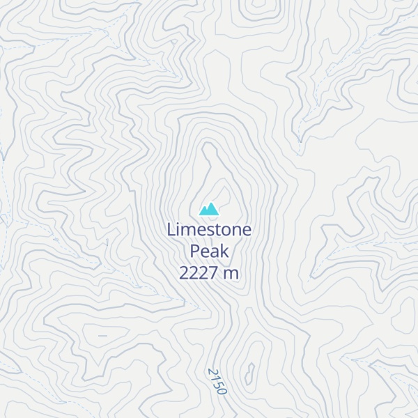 Map of Limestone Peak