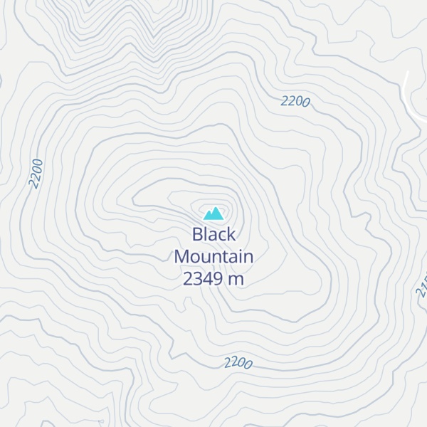 Map of Black Mountain