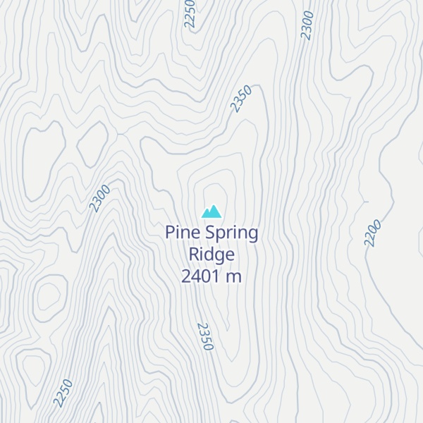 Map of Pine Spring Ridge
