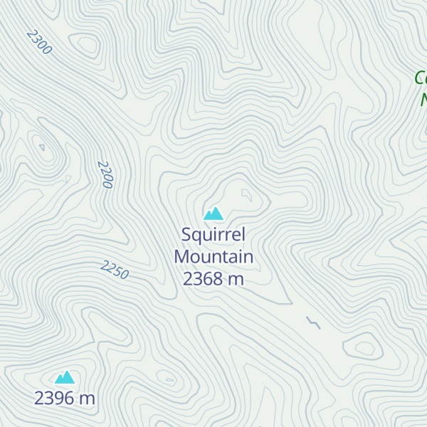 Map of Squirrel Mountain