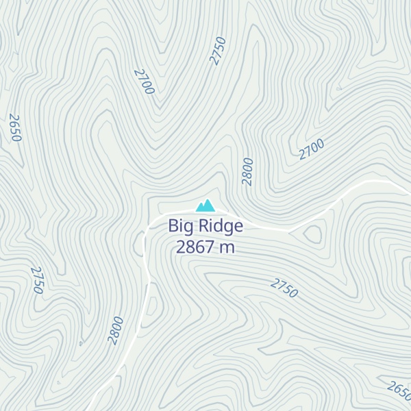 Map of Big Ridge