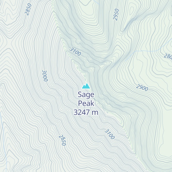 Map of Sage Peak