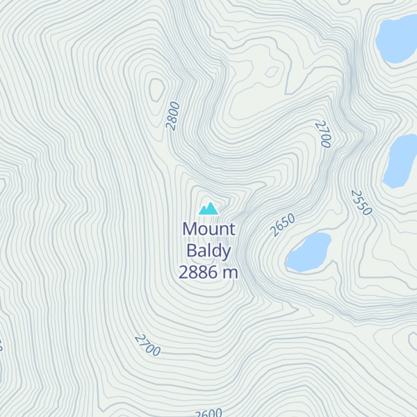 Map of Mount Baldy