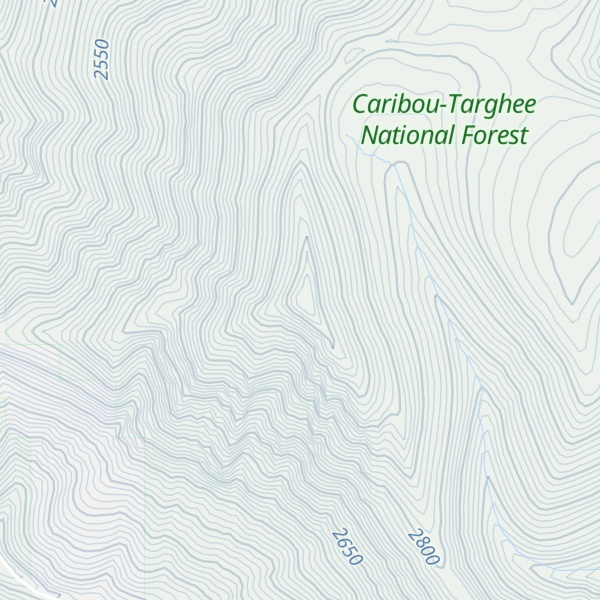 Map of Meade Peak