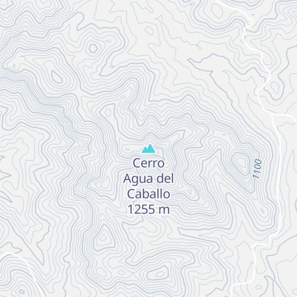 Map of Cerro Agua del Caballo