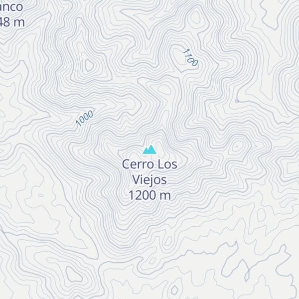 Map of Cerro Los Viejos