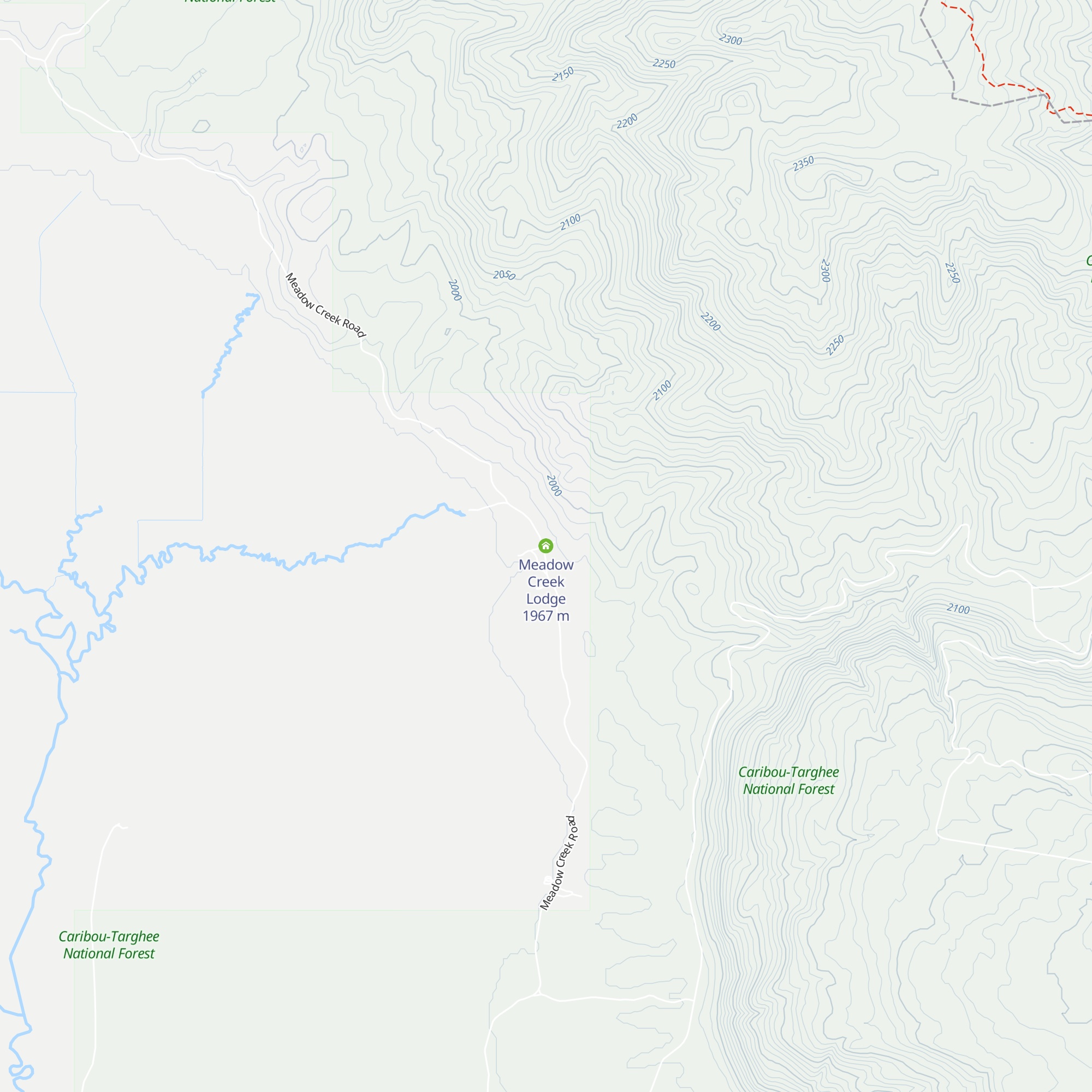 Meadow Creek Lodge map