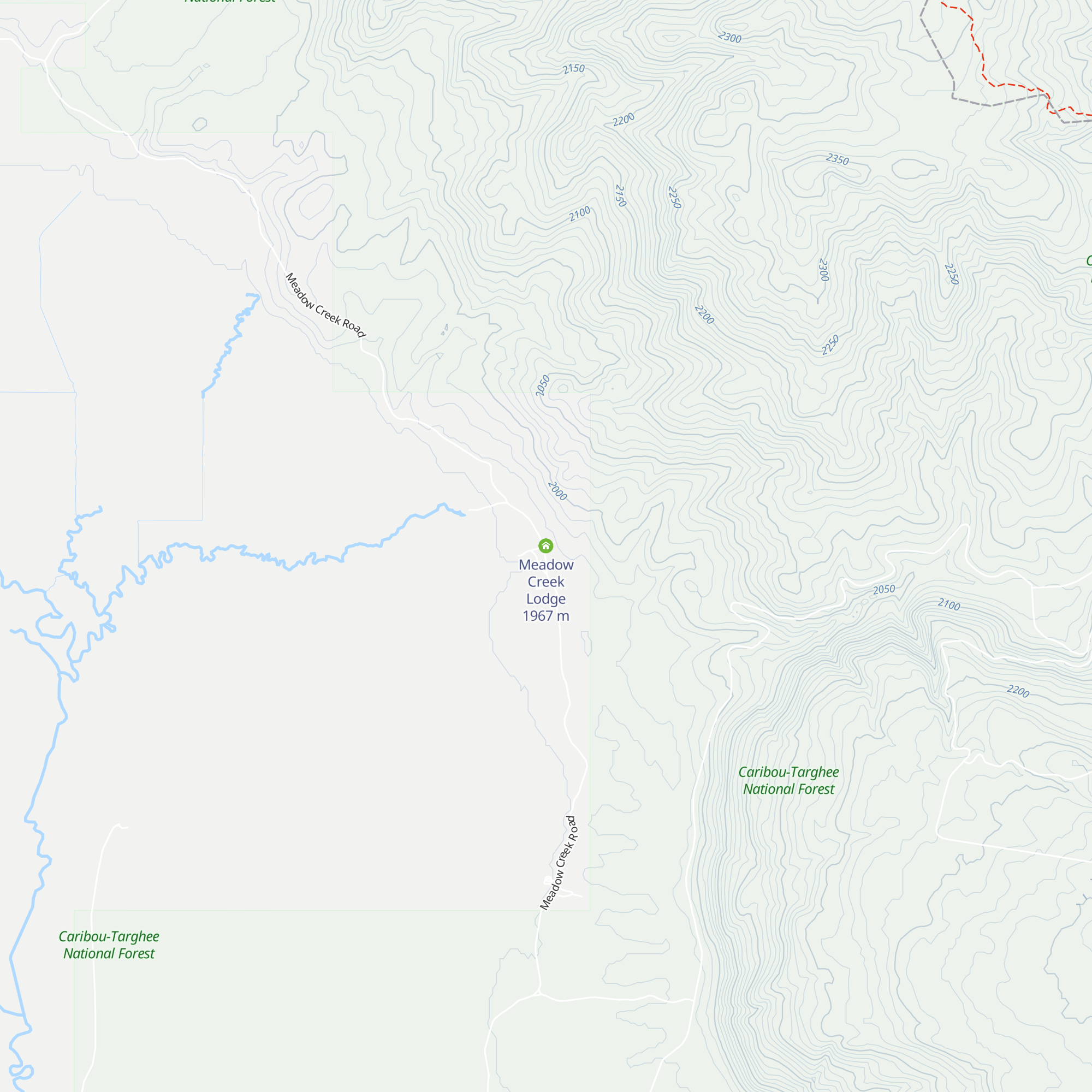 Meadow Creek Lodge map
