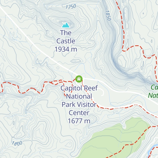 Map of Capitol Reef National Park Visitor Center