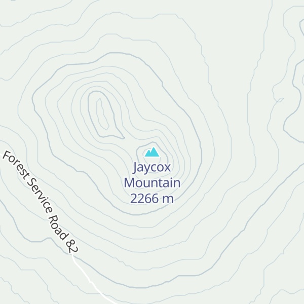 Map of Jaycox Mountain
