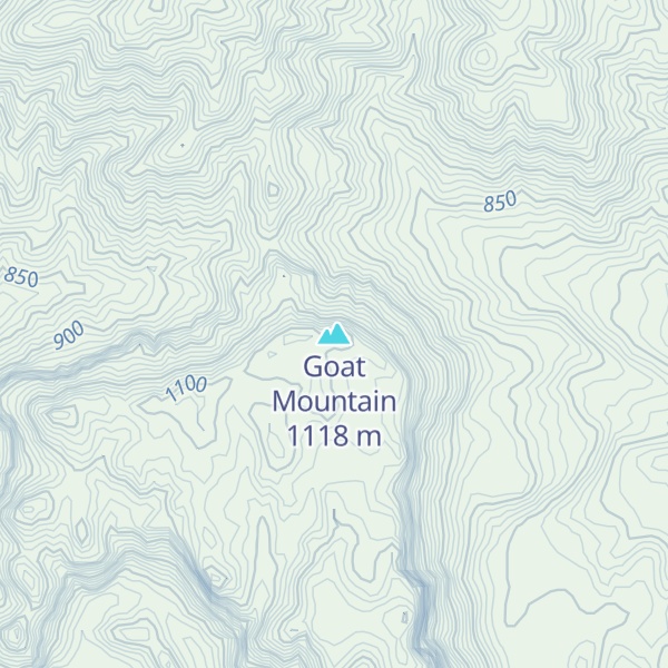 Map of Goat Mountain