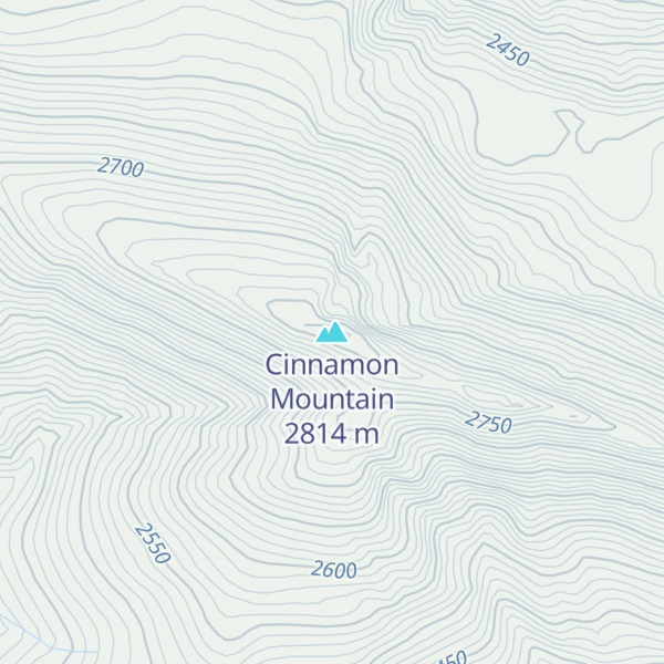 Map of Cinnamon Mountain