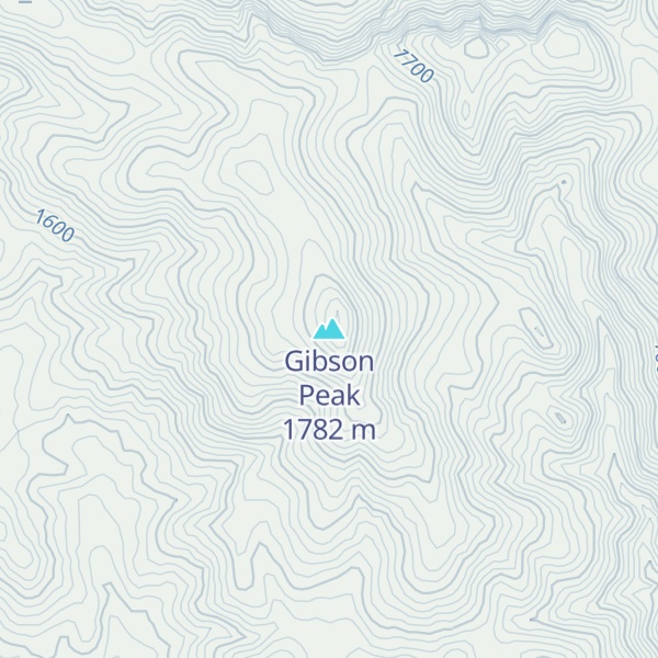 Map of Gibson Peak